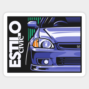 Civic Estilo Sticker